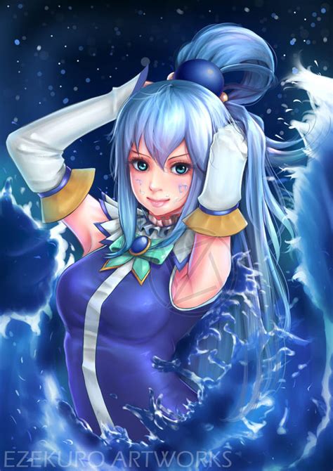 aqua konosuba lewd|Aqua, Goddess of Water! .